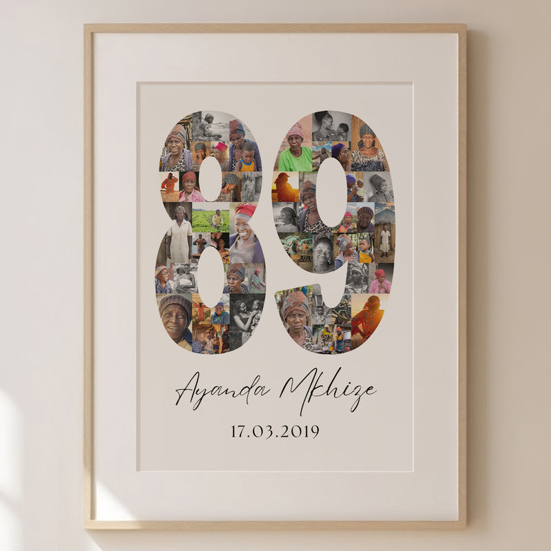 89 Birthday Photo Collage