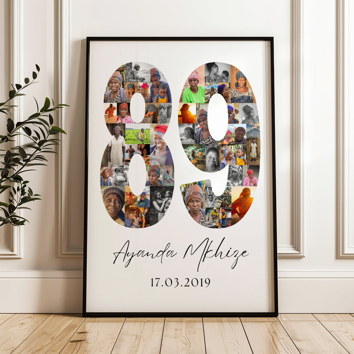 89 Birthday Photo Collage