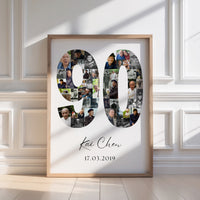 90 Birthday Photo Collage