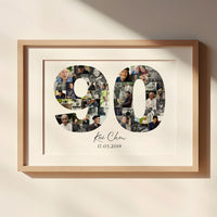 90 Birthday Photo Collage