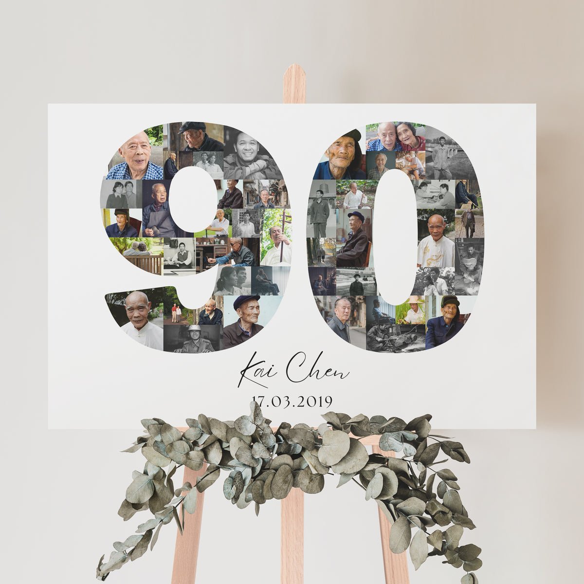 90 Birthday Photo Collage
