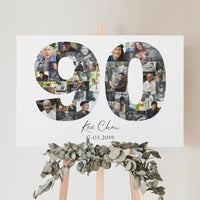 90 Birthday Photo Collage
