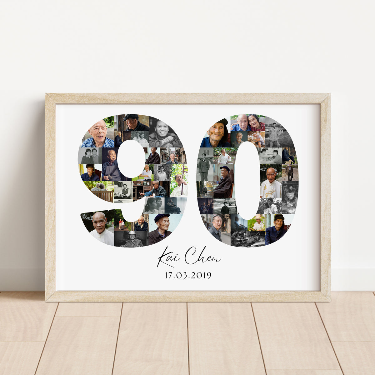 90 Birthday Photo Collage