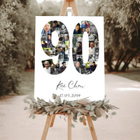 90 Birthday Photo Collage