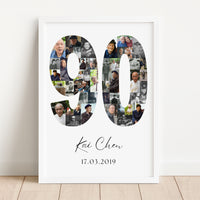 90 Birthday Photo Collage