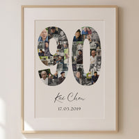 90 Birthday Photo Collage