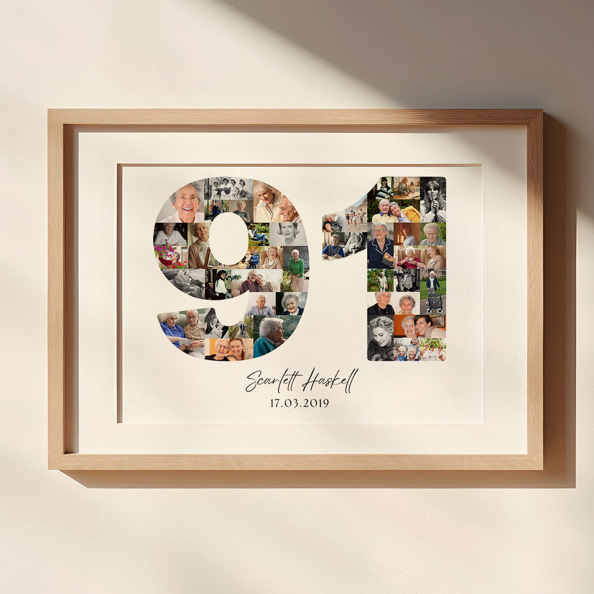 91 Birthday Photo Collage
