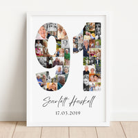 91 Birthday Photo Collage