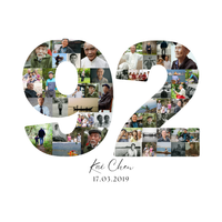92 Birthday Photo Collage