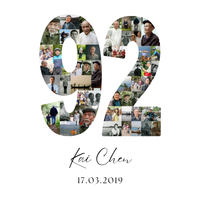 92 Birthday Photo Collage