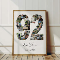 92 Birthday Photo Collage