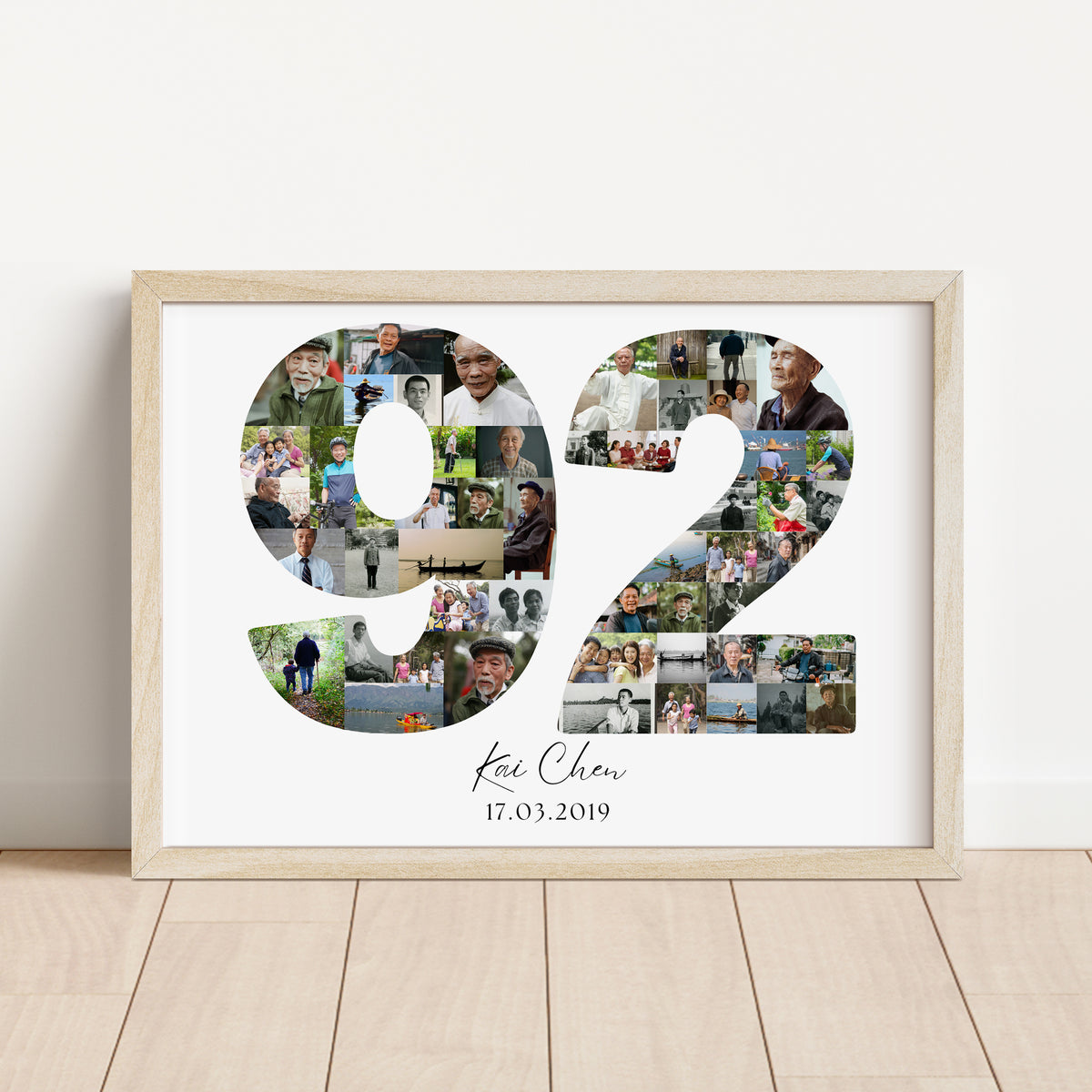 92 Birthday Photo Collage