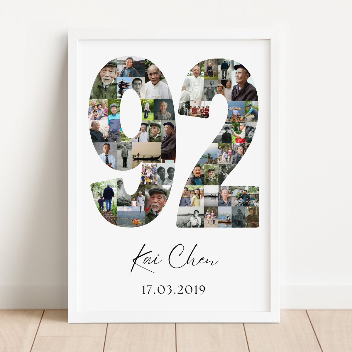 92 Birthday Photo Collage