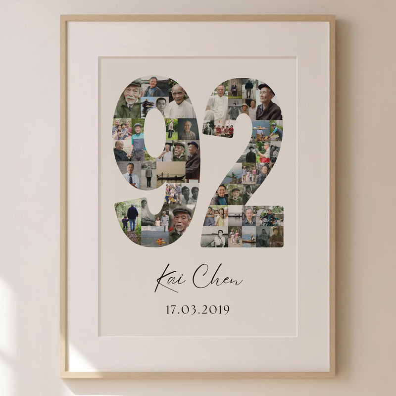 92 Birthday Photo Collage