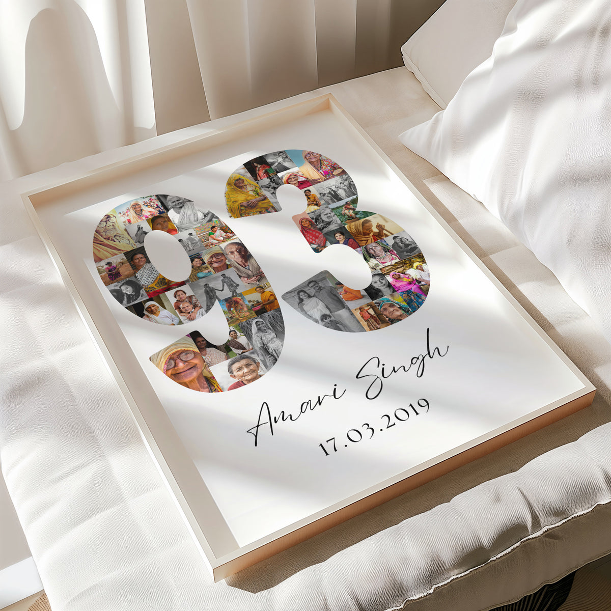 93 Birthday Photo Collage