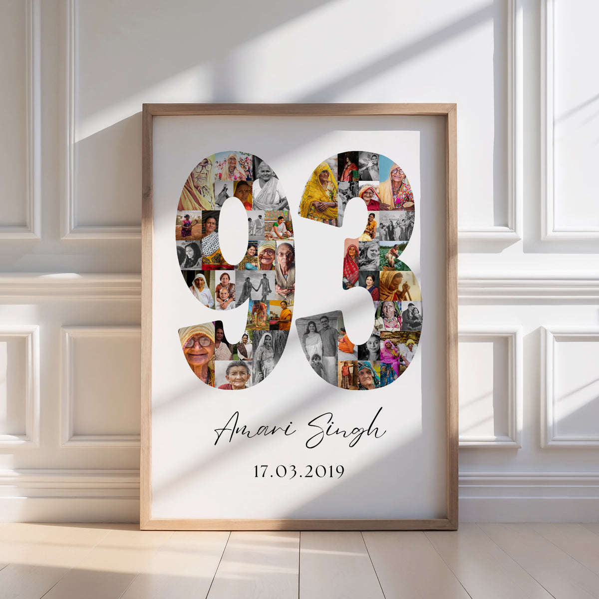 93 Birthday Photo Collage