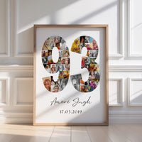 93 Birthday Photo Collage