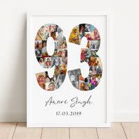 93 Birthday Photo Collage
