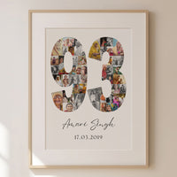 93 Birthday Photo Collage