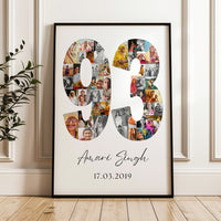 93 Birthday Photo Collage