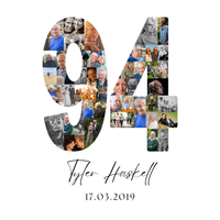 94 Birthday Photo Collage