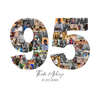 95 Birthday Photo Collage