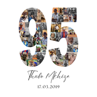 95 Birthday Photo Collage
