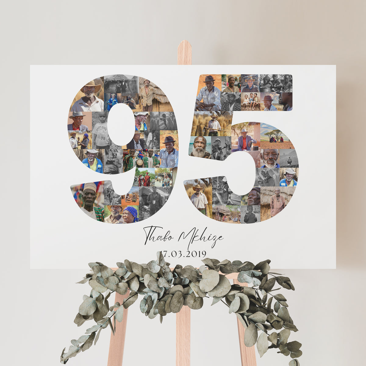 95 Birthday Photo Collage