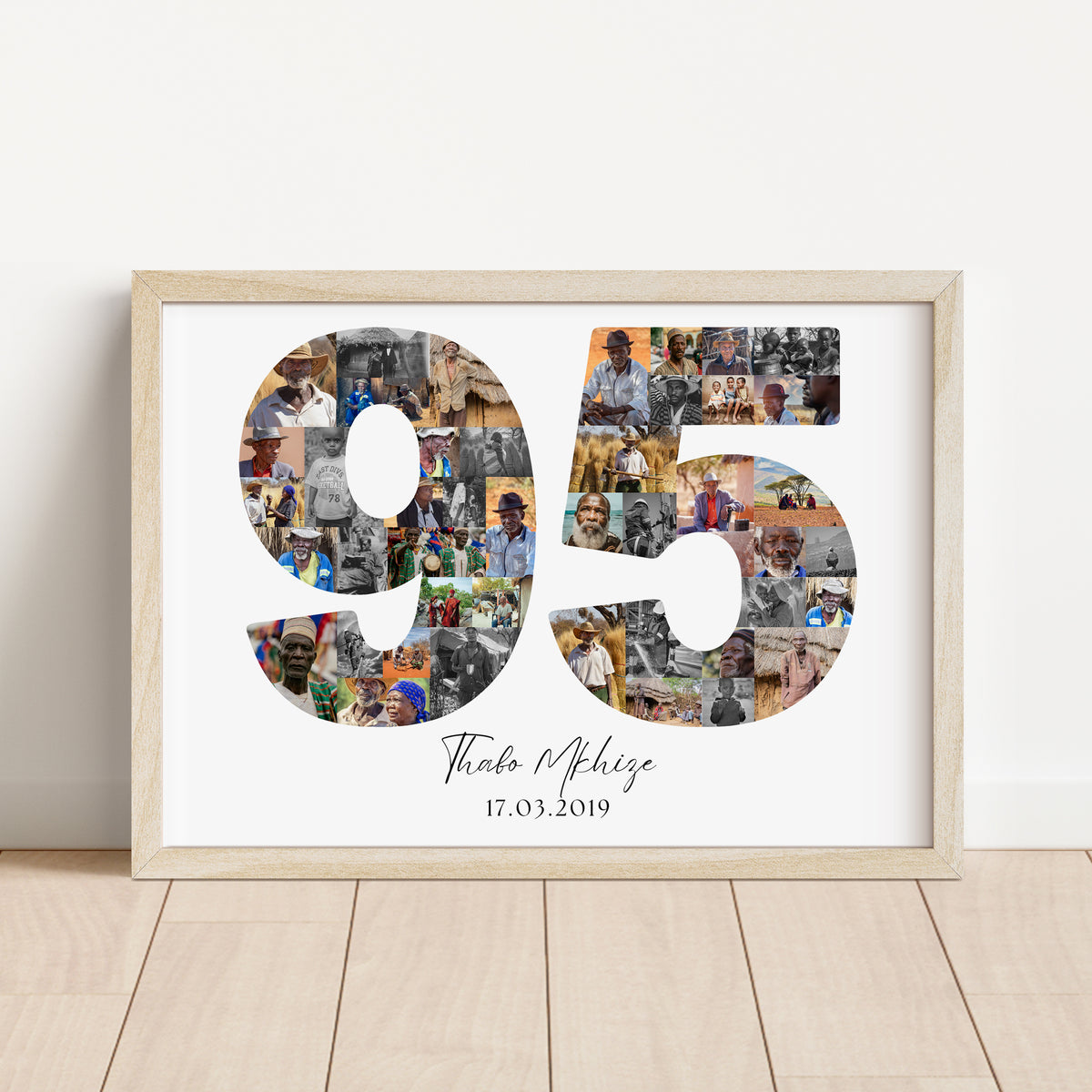 95 Birthday Photo Collage