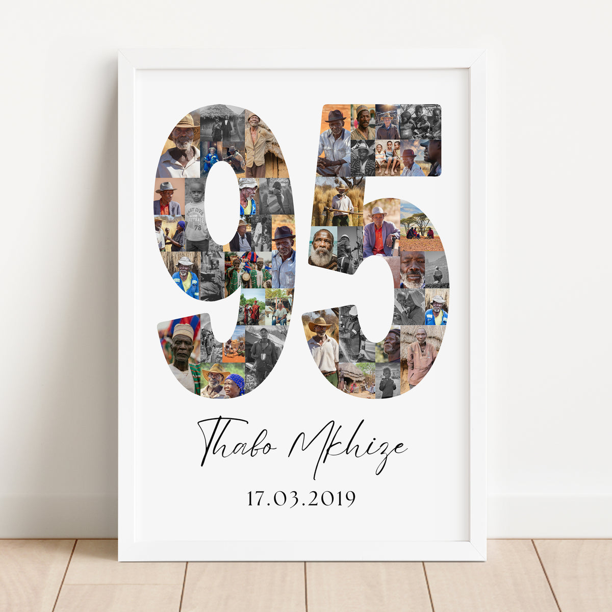 95 Birthday Photo Collage