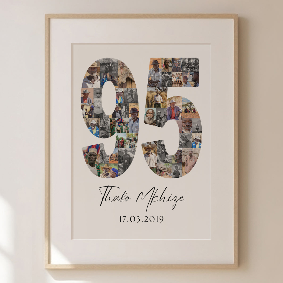 95 Birthday Photo Collage