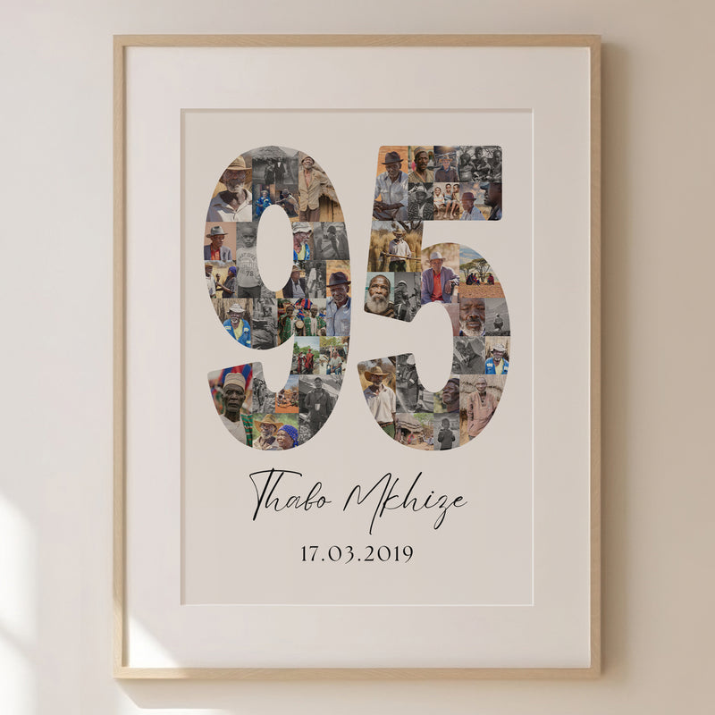 95 Birthday Photo Collage