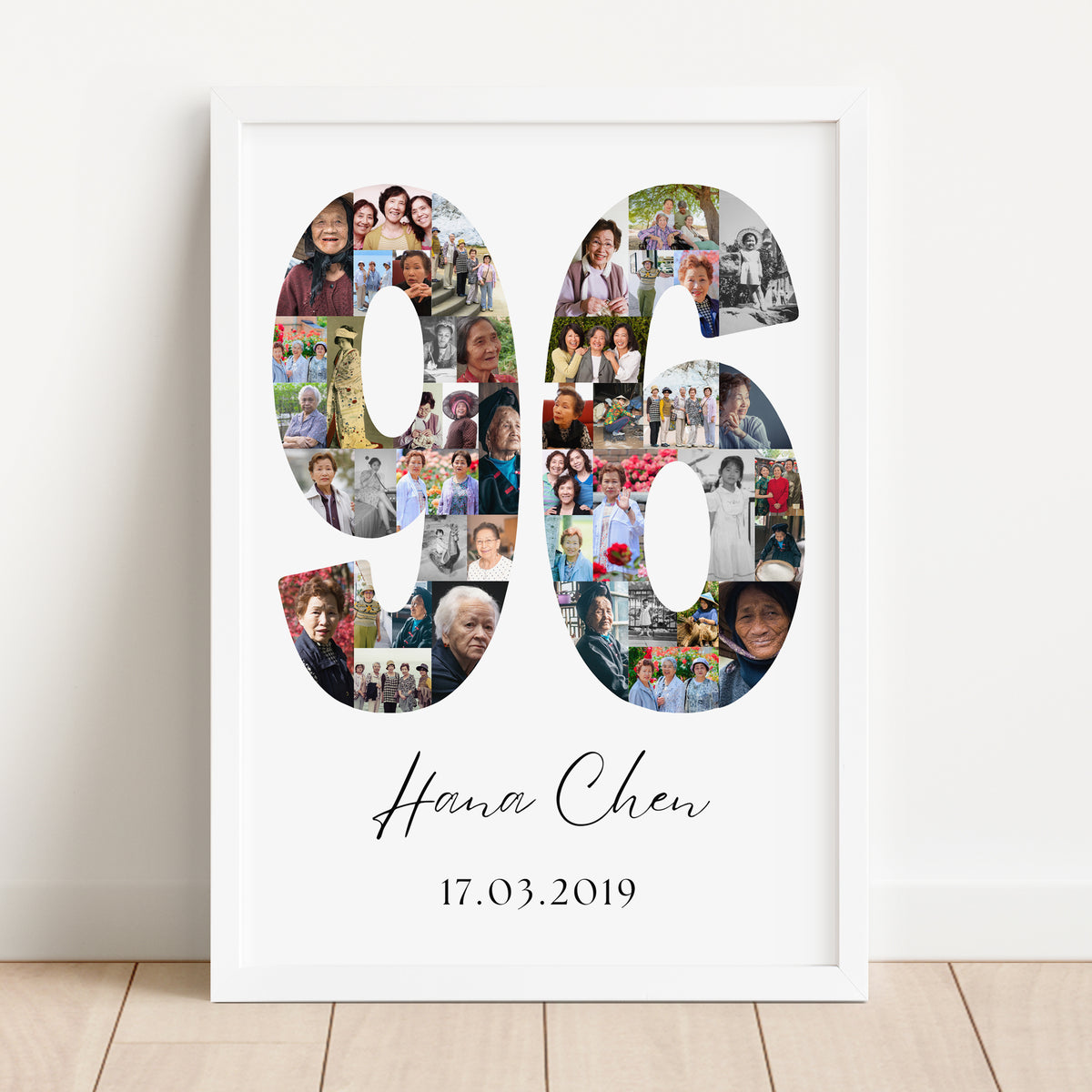 96 Birthday Photo Collage