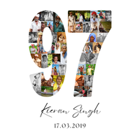 97 Birthday Photo Collage