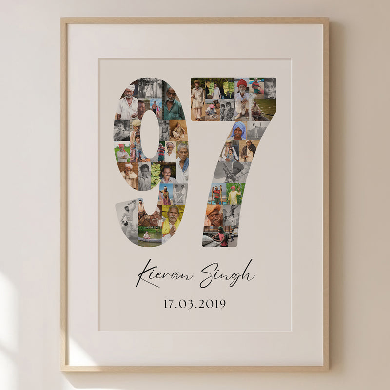 97 Birthday Photo Collage