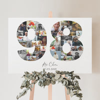 98 Birthday Photo Collage