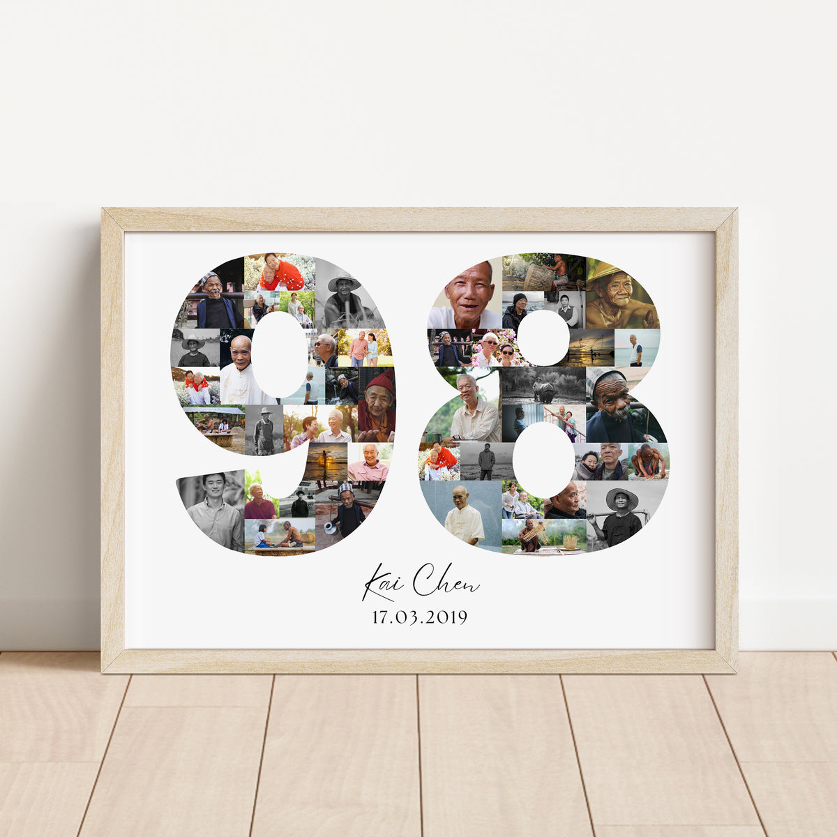 98 Birthday Photo Collage