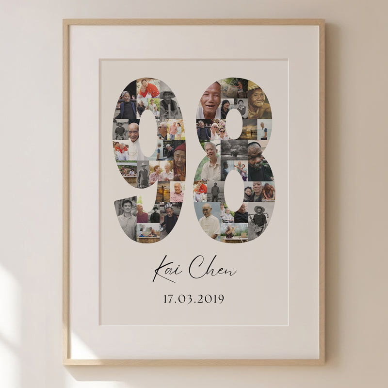 98 Birthday Photo Collage