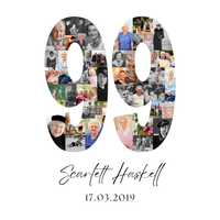 99 Birthday Photo Collage