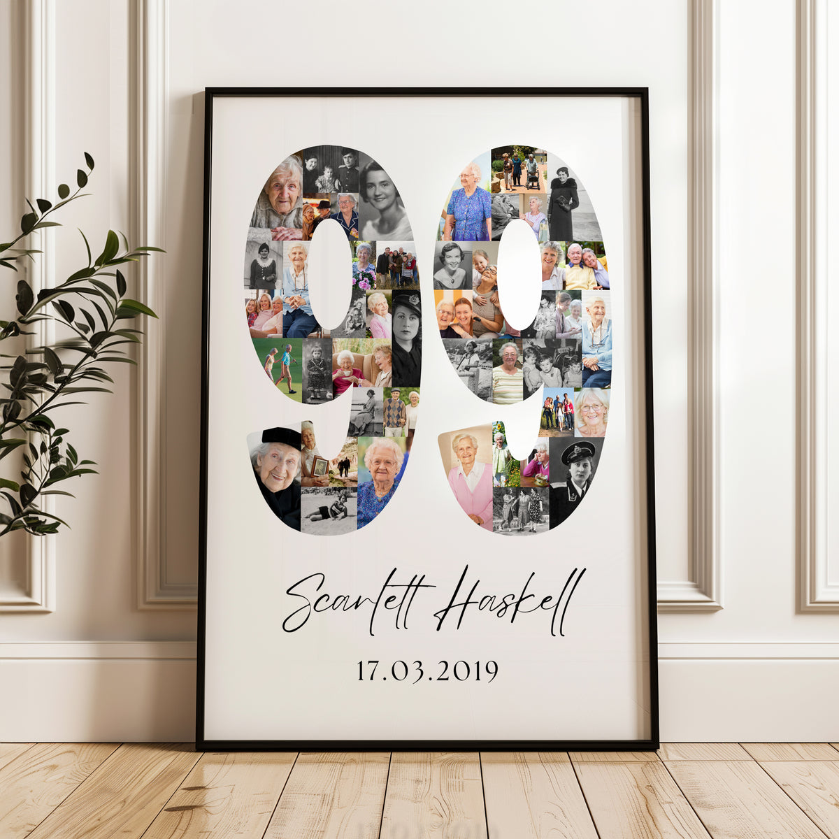 99 Birthday Photo Collage