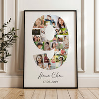 9 Birthday Photo Collage