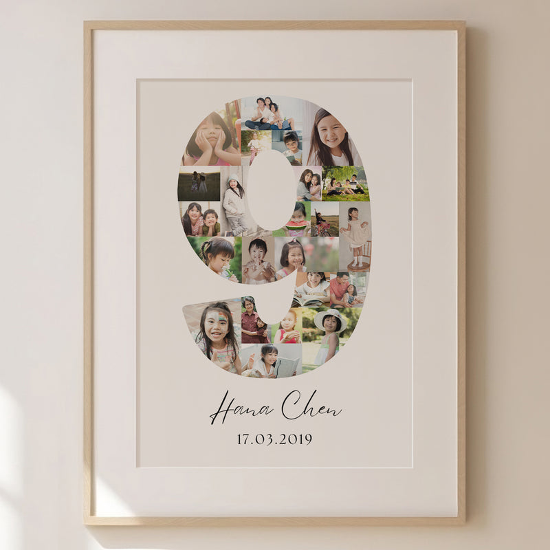 9 Birthday Photo Collage