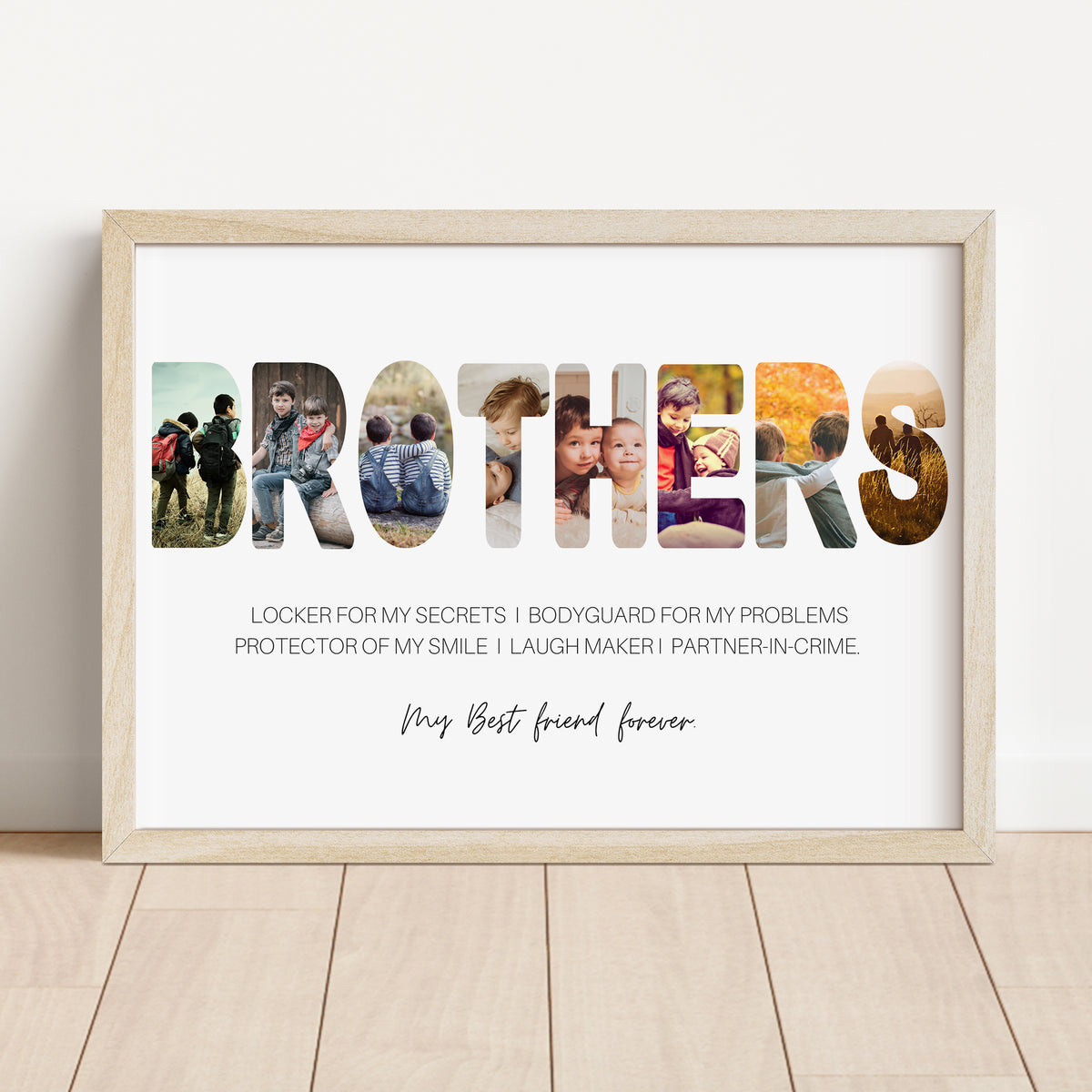 Brothers - Photo Collage