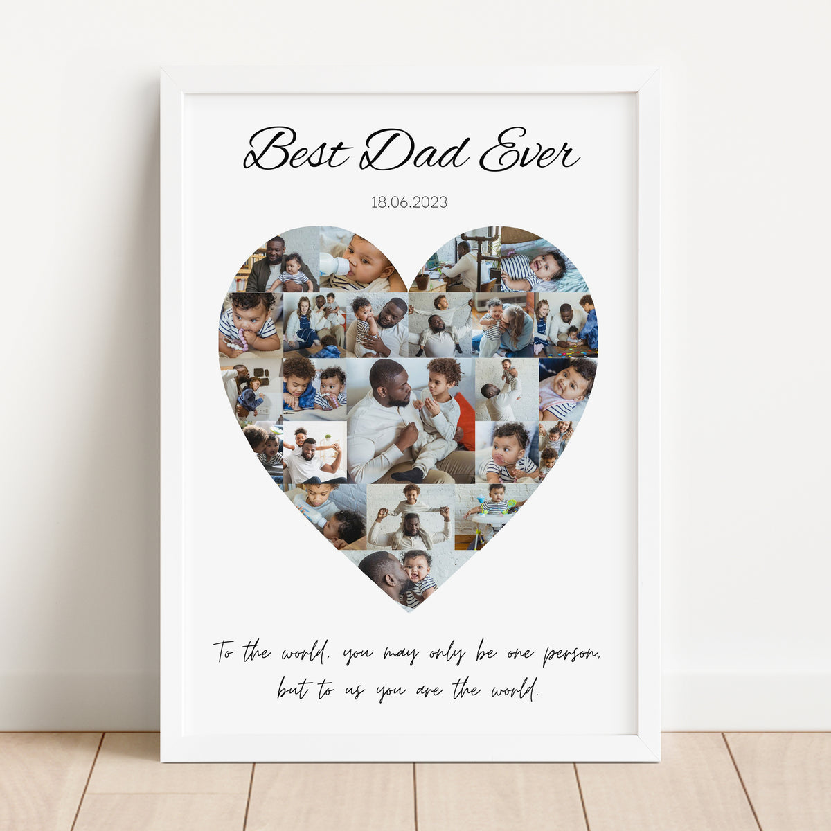 Best Dad Ever - Photo Collage Template for Canva