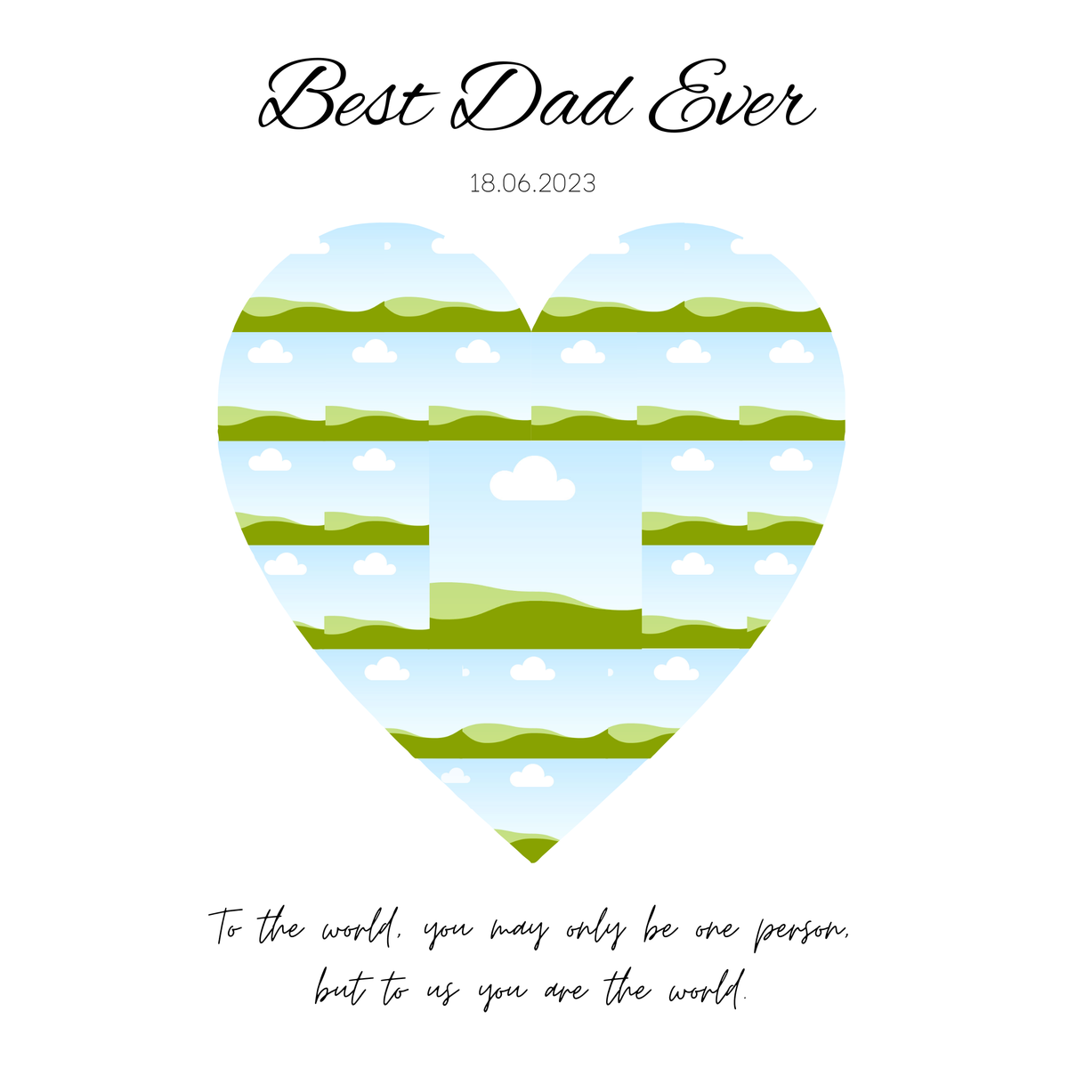 Best Dad Ever - Photo Collage