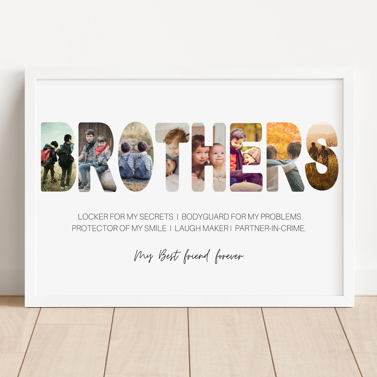 Brothers - Photo Collage Template for Canva