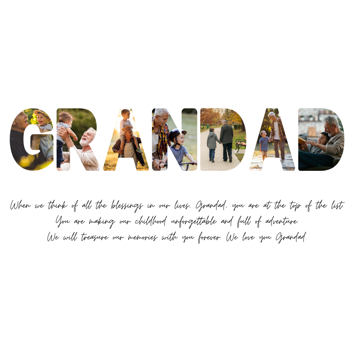 Grandad - Photo Collage