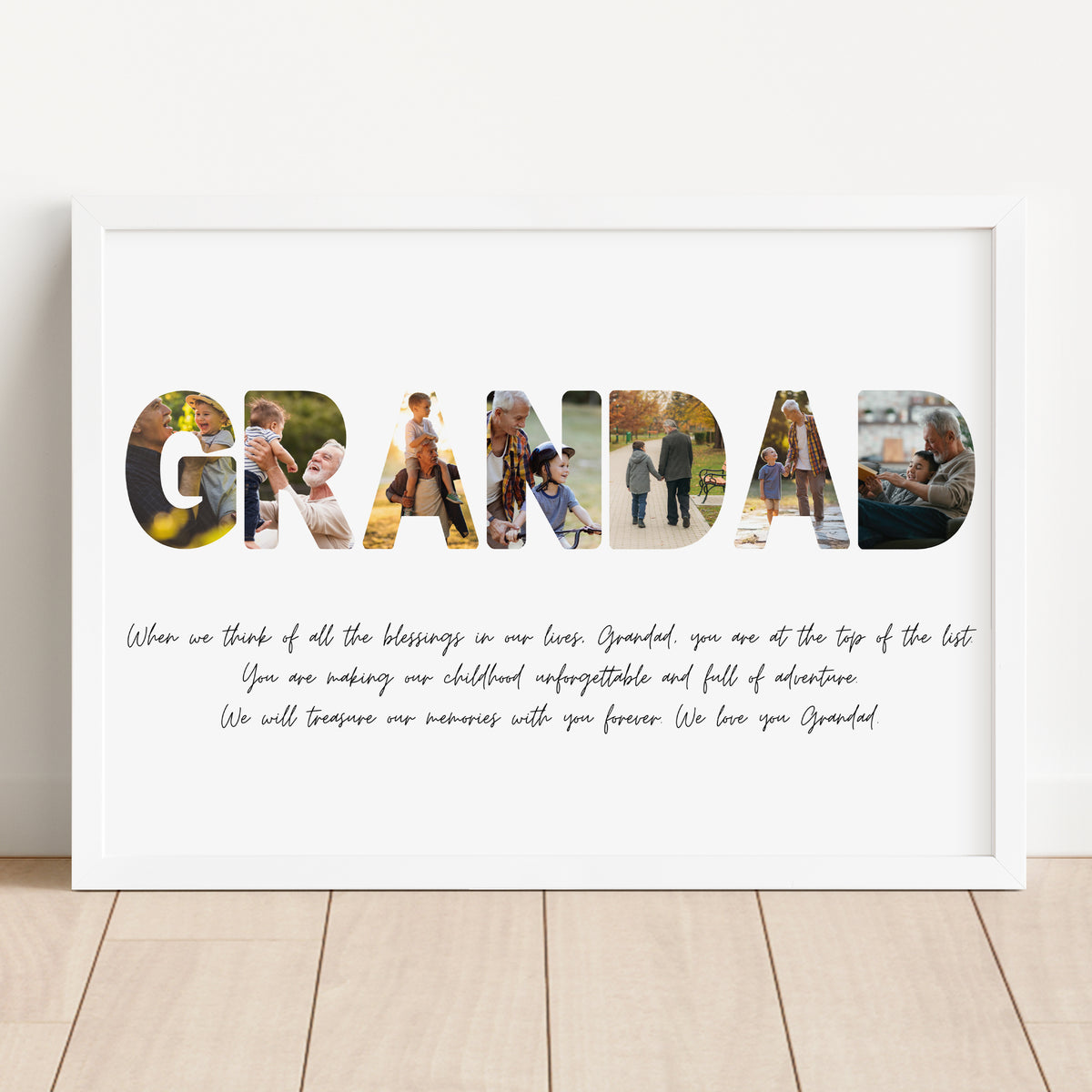 Grandad - Photo Collage Template for Canva