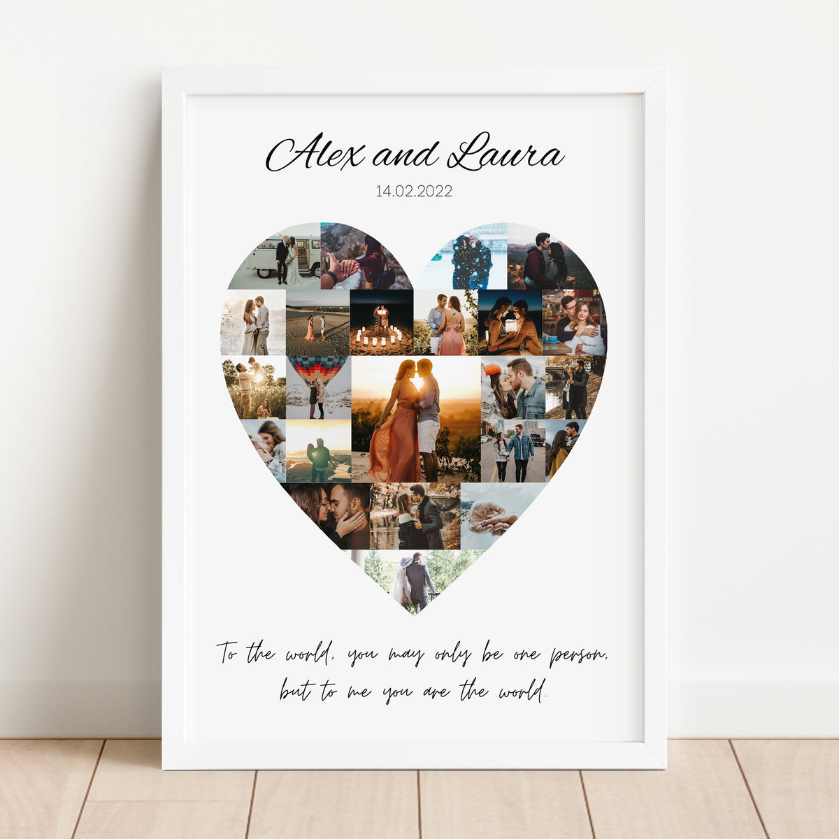 Heart - Photo Collage Template for Canva