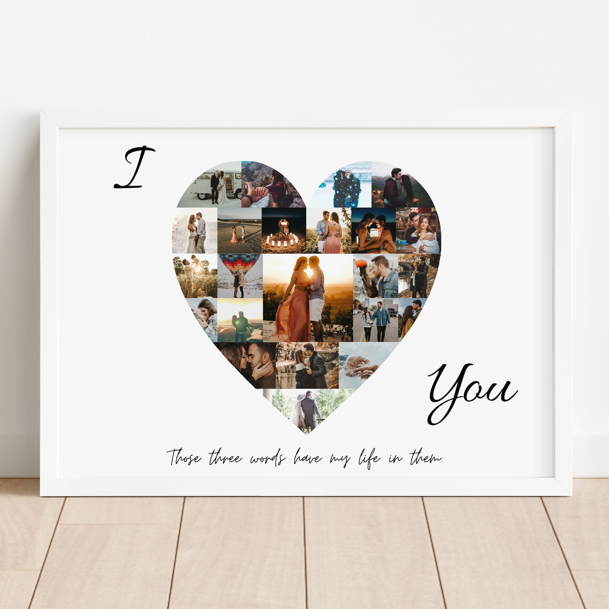 I Love You - Photo Collage Template for Canva